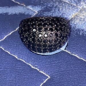 Black Crystal Ring